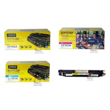 COMAX CF350A CF351A CF352A CF353A (130A) หมึกชุดสี ดำ ฟ้า แดง เหลือง พิมพ์รูปภาพ ลายเส้นต่าง ๆ ใกล้เคียงหมึกแท้ที่สุด